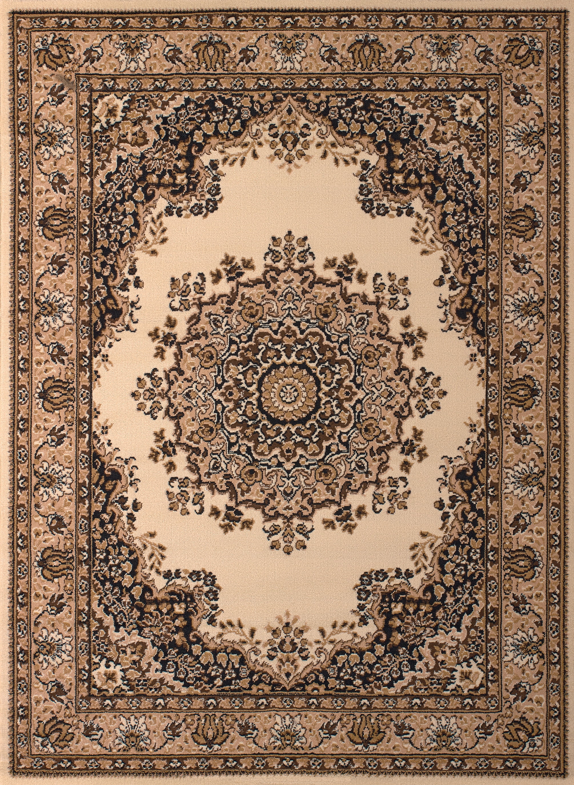 United Weavers Plaza Felicity Runner Rug, Medallion Pattern, Ivory, 2'3 X 7'2"