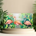thumbnail image 4 of License Plate, Flamingo Trio Decorative Front,Personalized Stainless Steel License Plate Cover For Men Women,12.2" X 6.2", 4 of 6