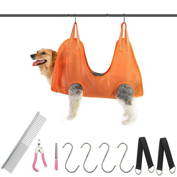 s Hamaca De Belleza Para Perros Y Gatos De Tamaño Pequeño Y Mediano Hamaca Para Perros Y Gatos Recorte De Uñas Para Mascotas Naranja S