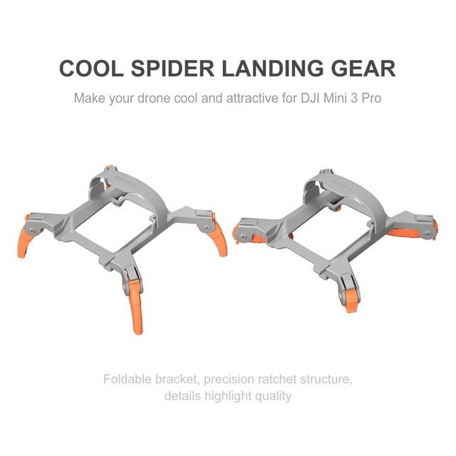 YOPTOP Mini 3 Pro Landing Gear Leg Foldable Landing Gear for DJI Mini 3 Pro Quick Release Height Extender Leg for DJI Mini 3 pro Accessories,Grey