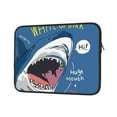 thumbnail image 2 of Bingfone Great White Shark Laptop Sleeve Case 15 Inch, 360° Protective Computer Carrying Bag, 2 of 9