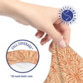 thumbnail image 5 of Butterfly Office Chair Slipcover, Repeating Intricate Form Motifs Consisting of Butterflies Pattern, Protective Stretch Decorative Fabric Cover, Standard Size, Pale Peach and Vermilion, by Ambesonne, 5 of 5