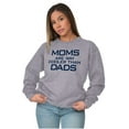 thumbnail image 4 of Moms are Way Cooler than Dads Funny Women Plus Size Crewneck Sweatshirt Brisco Brands 4X, 4 of 5