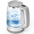 thumbnail image 1 of Temperature Control Electric Kettle, 1.7L Glass Kettle 1700W Water Boilter with Keep Warm Function, Auto Shut-Off and Boil-Dry Protection, LED Indicator BPA Free, 1 of 9