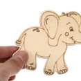 thumbnail image 4 of Eease 40pcs Wooden Animal Shape Cutouts DIY Craft Blank Animal Slices Unfinished Wood Slices, 4 of 7