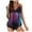 ZH Purple, variant on Zszcpp Women Bathing Suits Tankinis Two Piece Strappy Beachwear Plus Size Vintage Print Vacation Split Swimwear Young Adult Swimsuits