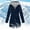 Navy, variant on Women Solid Rain Jacket Outdoor Plus Size Hooded Windproof Loose Coat Jackets under Lightweight Jacket for Women Casual under The Jacket Junior Anorak Jacket Warmer Jackets Womens Western Jacket