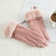 thumbnail image 1 of Guantes cálidos N915 de gamuza de invierno para mujer, de doble capa y con acolchado de terciopelo, para montar con pantalla táctil, 1 of 6