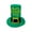 D, variant on Luxalzxs St Patricks Day Top Hat, Irish Shamrock Green Velvet Hat, Green Parade Leprechaun Hat for Men Women Adult Kids, St. Patricks Day Party Costume Accessories