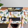 thumbnail image 4 of Long Mouse Pads for Desk,Colorful Dinosaur and Leaf Pattern Desk Mats on Top Of Desks, Desk Mouse Pad Extra Large with 3mm Non-Slip Base and Stitched Edge for Gaming,Office,Work,Home 47.3"x23.6", 4 of 6