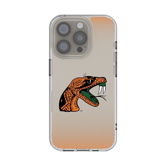 Florida A&M Rattlers Linen Logo iPhone Clear Case
