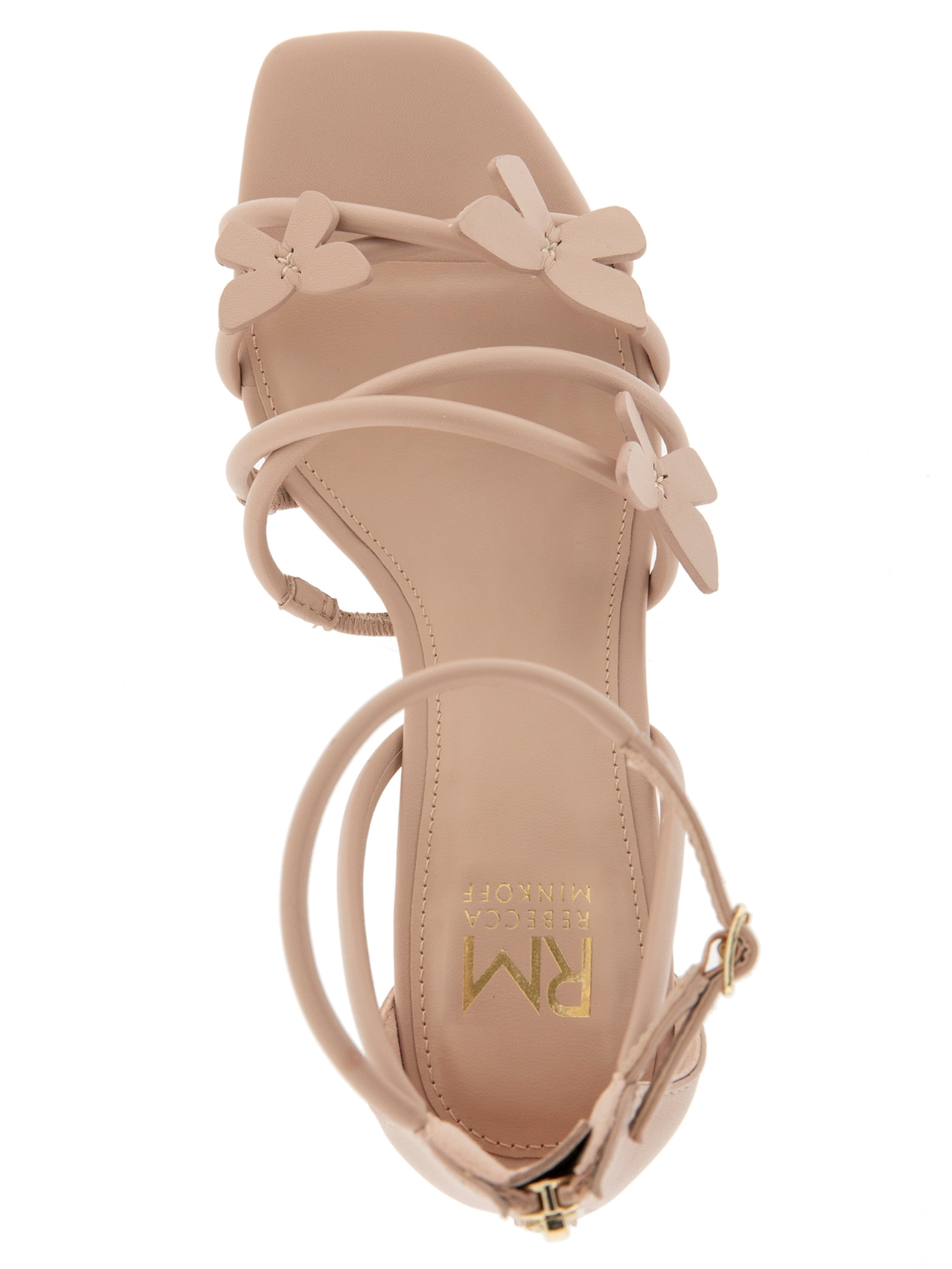 RM Rebecca Minkoff Women's Eva Butterfly Detailed Block Heel Sandal