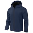thumbnail image 4 of Dpjklzsn Men's Hooded Windbreaker Jacket, Lightweight Zip Front Outdoor Coat for Hiking and Travel, 4 of 8