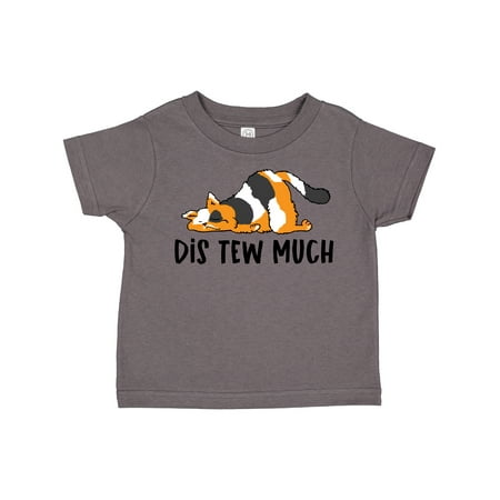

Inktastic Napping Dis Tew Much Longhair Calico Cat Boys or Girls Toddler T-Shirt