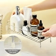 thumbnail image 4 of DAMAI Bathroom Storage Rack, Over Sink Organizer with Washbasin Drainage Shelf & Toothbrush Holder & Storage Basket, Rustproof Shelf for Bathroom Counter Shower Organization, 4 of 6