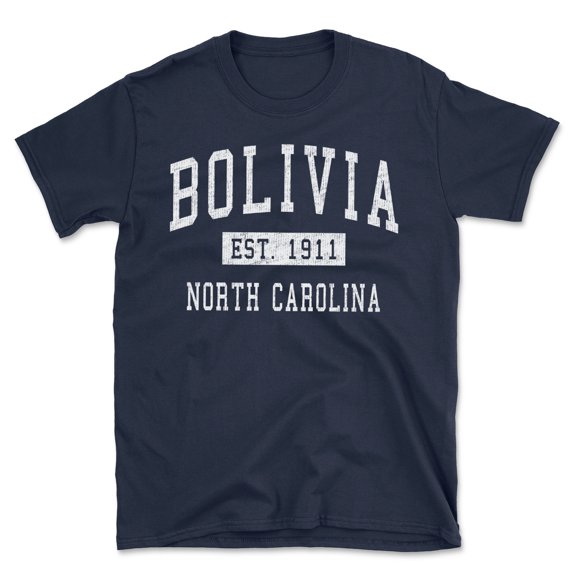 Bolivia North Carolina Classic Established Men's Cotton T-Shirt