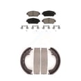 thumbnail image 1 of Transit Auto Front Rear Ceramic Brake Pads and Drum Shoes Kit for Car 2005-2006 Toyota Camry SE XLE Vehicles Manufactured In Japan KCN-100409, 1 of 11