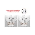 thumbnail image 3 of INSPIRE CHIC Bra Shoulder Strap Clips Buckles Bra Strap Anti-Slip Buckles Straps for Women White-Flower Shape, 3 of 6