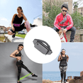 thumbnail image 4 of Riñonera: riñonera para correr, riñonera, riñonera deportiva, ajustada, a la moda, para correr y hacer senderismo, gris sólido, 4 of 5