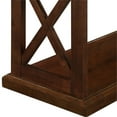 thumbnail image 4 of Coventry Console Table with Shelves in Espresso Wood Finish with "X" Side Frames, 4 of 6