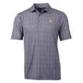 thumbnail image 2 of Men's Cutter & Buck Black Texas Rangers City Connect Pike Magnolia Stretch Polo, 2 of 3