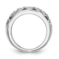 thumbnail image 2 of Auriga 14k White Gold 1/8 carat Diamond Complete Wedding Band for Women Size- 7, 2 of 6
