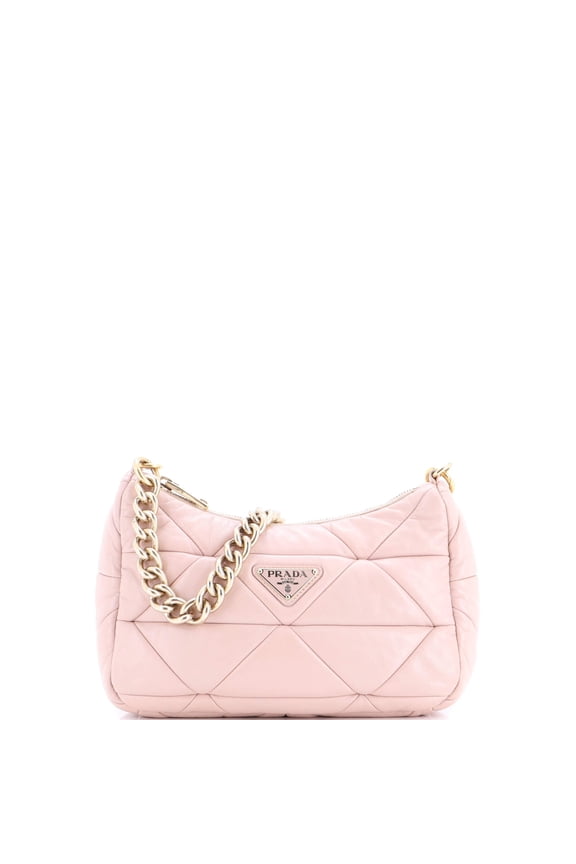 Pre-Owned System Re-Edition Shoulder Bag Quilted Nappa Leather Small By Rebag