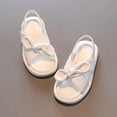 thumbnail image 4 of Toddler Little Kids Summer Sandals Comfortable Simple Cute Bow Soft Bottom Non-Slip Sandals, 4 of 5