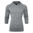 thumbnail image 5 of Men's T-Shirt Casual Cotton Solid Crew Neck Long-Sleeve Pullover Shirt Sport For Boating Jogging Running Hiking And Other Outdoor Athletic Sports, 5 of 8