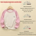thumbnail image 2 of Lopecy-Sta Children's Long Sleeved Shirts for 3-13 Years Boys Girls Shirts Long Sleeve Cotton Color Block Raglan Sleeve Crewneck Baseball Tops Tees for Kids, 2 of 9