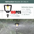 thumbnail image 1 of Garden Dripper Irrigation 360 Degree Rotating Nozzle Spray Watering Sprinkler Emitters for 1/4'' Hose Barb Connectors Greenhouse He Qiyong unisex, 1 of 2