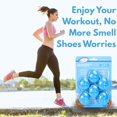 thumbnail image 7 of Air Jungles Shoes Deodorizer Ball 12 Count, Fresh Linen Scent, Odor Remover Balls for Sneakers Boot Shoe, Essential Oil Provides Natural Freshness, 7 of 7