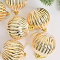 thumbnail image 3 of Hand Painted Christmas Ornaments 6pc 6cm Pumpkin Pattern Glitter Ball Pendants Bright Festive Accents for Seasonal Tree Décor Bowl Filler Craft Projects Holiday Party Home Display Giftable Set, 3 of 8
