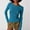 Blue, variant on Aloohaidyvio Womens Long Sleeve Crewneck T-Shirt Basic Solid Slim Fit Cotton Tops Blue L