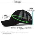 thumbnail image 4 of Sonducket Gorra De Béisbol Con Estilo De Algodón Con Correa Ajustable - Protección Solar Y Gorra De Béisbol Transpirable Mujer Sombreros CC636-11blanco, 4 of 6