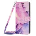 thumbnail image 2 of For Samsung Galaxy S22 5G Crossbody Painted Marble Pattern Leather Phone,iPhone 16, 2 of 6