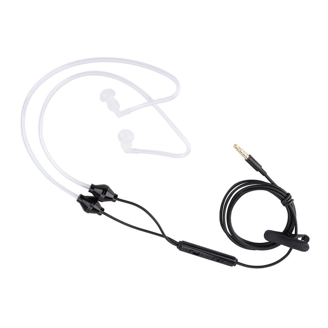 Conuricular Con Micrófono y tubo acústico de aire de 3,5 mm que reduzca el Sonido de Radiacia, Micrófono Incorporado, Diseño de tubo de aire Transparente Suave para teléfono