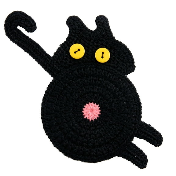 PUMYPOREITY Drink Coasters, Handmade Woven Coasters for Table Protection, Braided Drink Coasters, Heat-Resistant Coasters for Coffee Table Kitchen