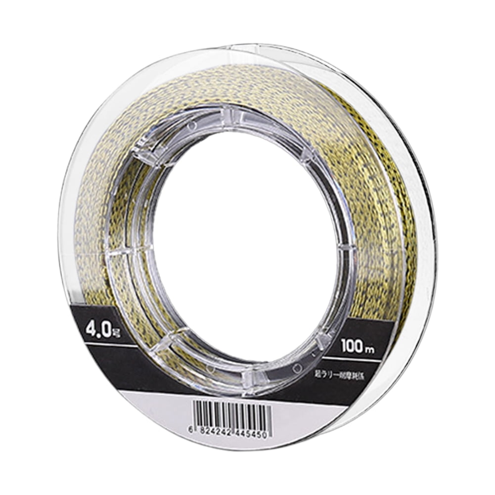 Fishing Line Rope SPRING PARK 4 Strands 100m Super Strong Braided Fishing Line PE ...