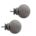 thumbnail image 4 of Ceybo Square Gunmetal Metal Curtain Rod Finial (Set of 2), 4 of 7