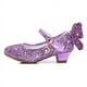 thumbnail image 4 of Zapatos de cuero para niñas, zapatos de princesa para otoño, zapatos de tacón alto pequeños con lentejuelas, zapatos de alto rendimiento, 4 of 5