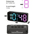 thumbnail image 4 of Super Loud Alarm Clock for Heavy Sleepers, Digital LED Clock with RGB Colorful Changing, Small Digital Clock for Kids Bedroom Bedside Nightstand, Desk Clock with Large Number, 4 of 7