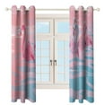 thumbnail image 3 of Flamingo Blackout Curtains for Bedroom Curtains Insulated Room Darkening Window Drapes for Living Room, 3 of 7