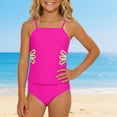 thumbnail image 7 of NAFUU Swimsuit For Girls Solid Color Square Collar Sleeveless Swim Wear Two Piece Tankini Swim Suits Comfortable Breathable Plus Size Swimsuits For Girl Sizes 14-16 Years, 7 of 7