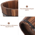 thumbnail image 6 of Qumonin 2Pcs Wooden Whisky Barrel Planters for Outdoor Plants, 6 of 6