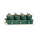 thumbnail image 4 of Organizador de tarros de condimentos, tarros de especias de cocina para pimienta, sales y encimeras de cocina. Cuadrícula verde 4, 4 of 9