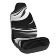 thumbnail image 1 of Wukai Abstract Black White Swirls Full Set Car Seat Covers with Soft Padding Universal Auto Front Seats Protector and Cushion Mat, 1 of 5