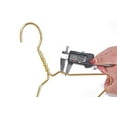 thumbnail image 3 of Beautiful 100 Gold Aluminum Metal Suit Hangers Heavy Duty Coat Hangers (100 Pack Gold), 3 of 5