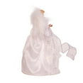 thumbnail image 2 of Kurt Adler 10-Inch Battery-Operated Silver and White Fairy Lighted Angel Tree Topper, 2 of 7