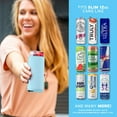 thumbnail image 3 of Slim Can Cooler Sleeves (14-Pack) Soft Slim Can Koolie for White Claw Seltzer & Slim Beer - HTV Blanks for Vinyl Projects - Skinny Can Koolies Bulk - Tall Can Coolies for Slim Cans (Light Blue), 3 of 5